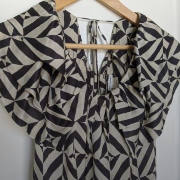 Club Monaco 100% Silk Ruffle Blouse XS - Picture 3 of 5